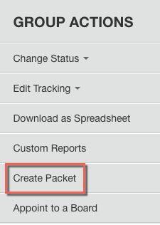 Creating a Packet | Granicus Support