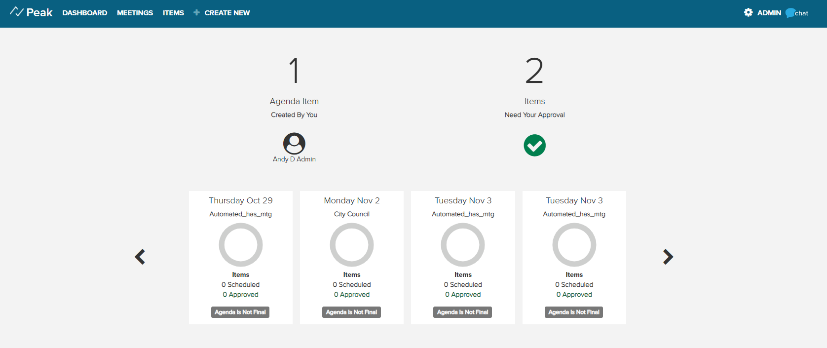 Navigating Peak Agenda Management | Granicus Support