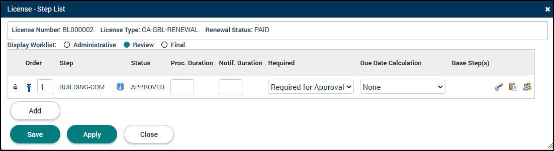 Licensing: Workflow Tab | Granicus Support