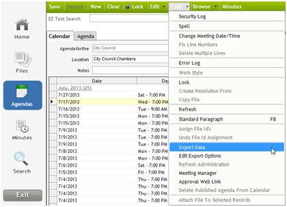 Legistar Quick Guide: Generating an Agenda | Granicus Support