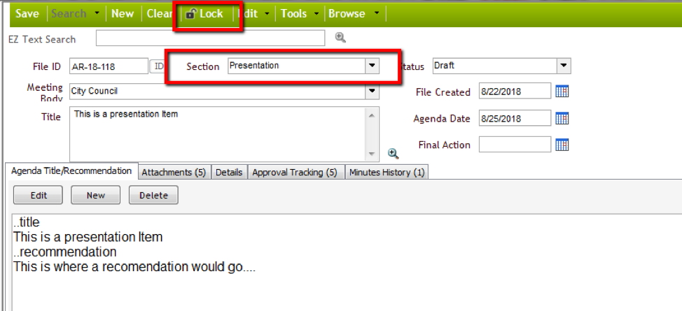 Legistar Quick Guide: Generating an Agenda | Granicus Support
