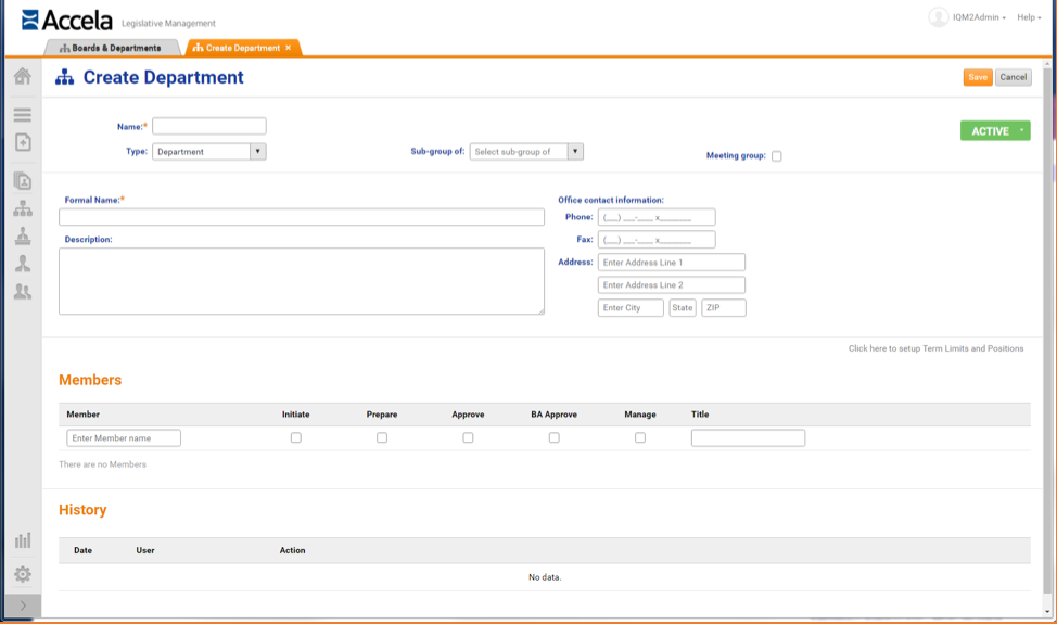 IQM2 Boards and Commissions: Boards and Departments | Granicus Support