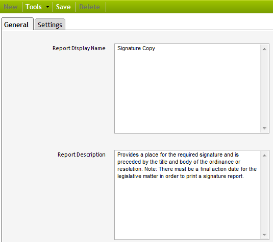 Setting Up the Signature Report | Granicus Support