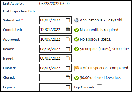 Permitting: Main Tab | Granicus Support