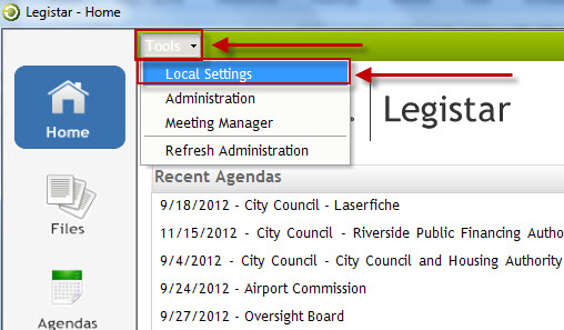 Storing Laserfiche Credentials in Legistar | Granicus Support