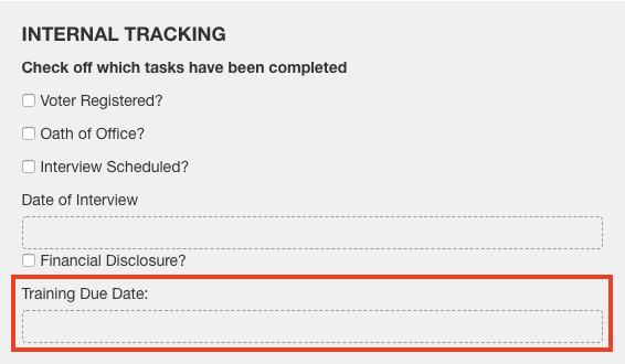 Custom Email Example: Training Due | Granicus Support