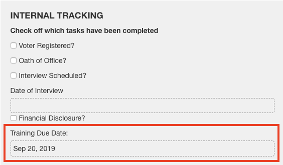 Custom Email Example: Training Due | Granicus Support