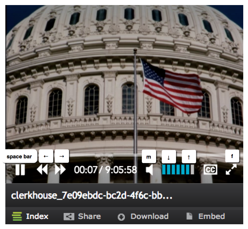 Keyboard Controls for the Granicus Video Player | Granicus Support