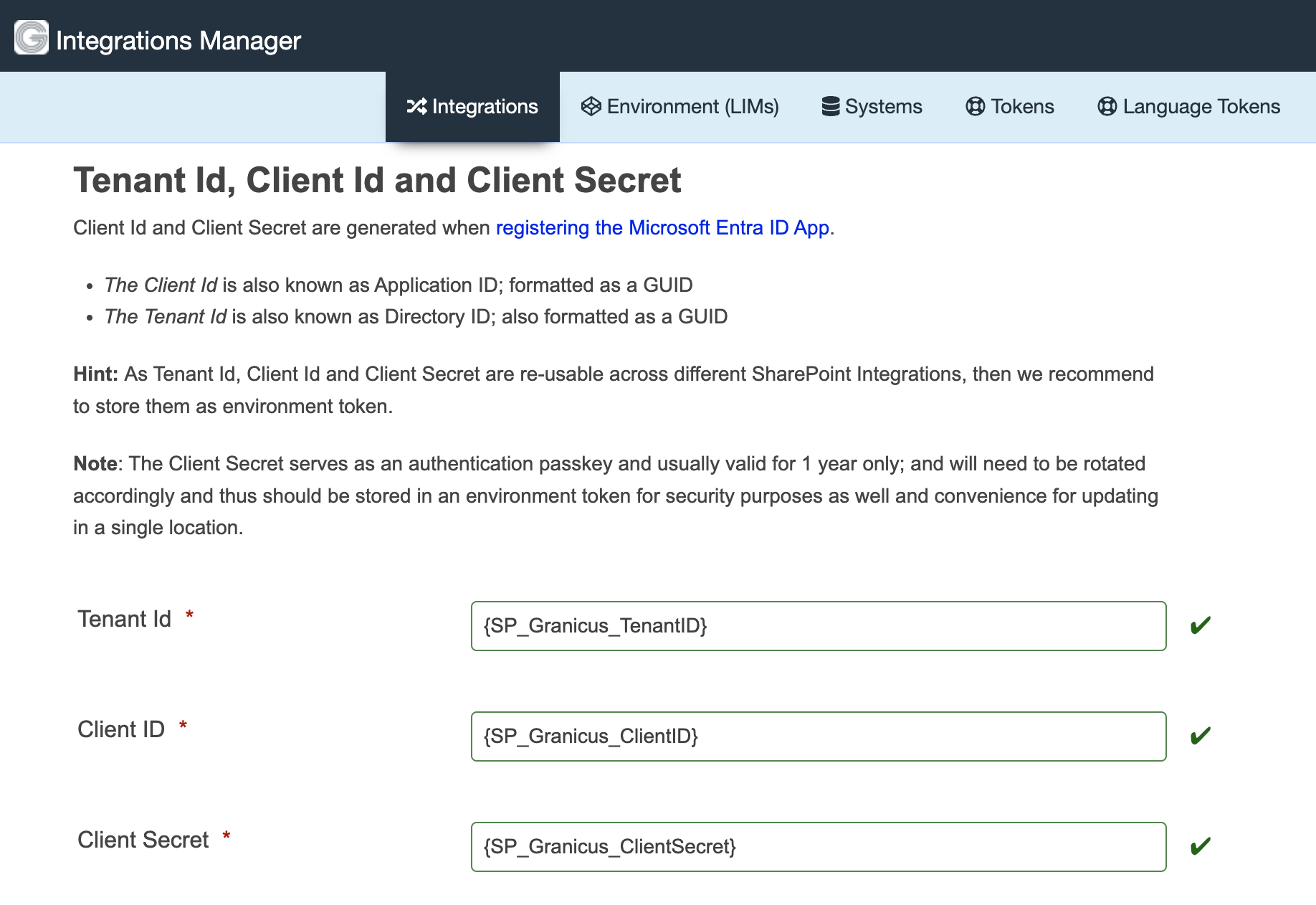 Setting up a SharePoint Integration | Granicus Support