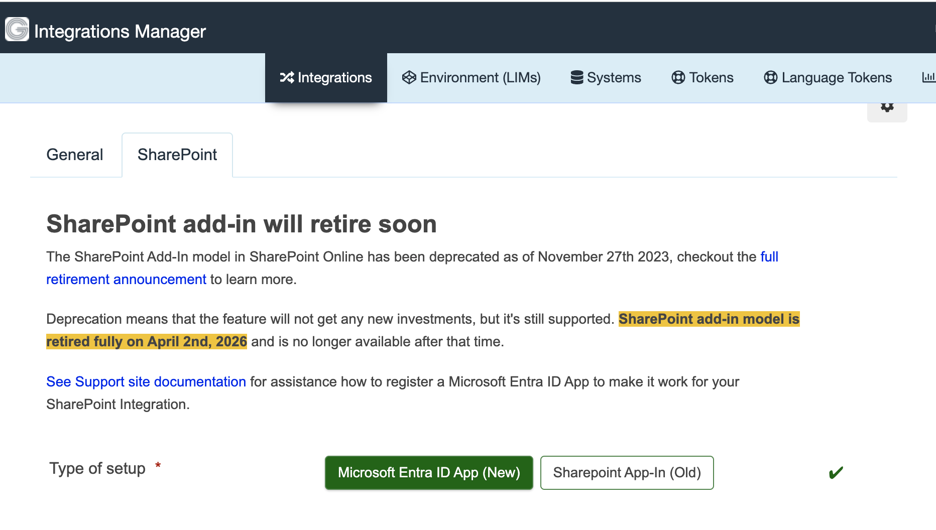 Setting up a SharePoint Integration | Granicus Support