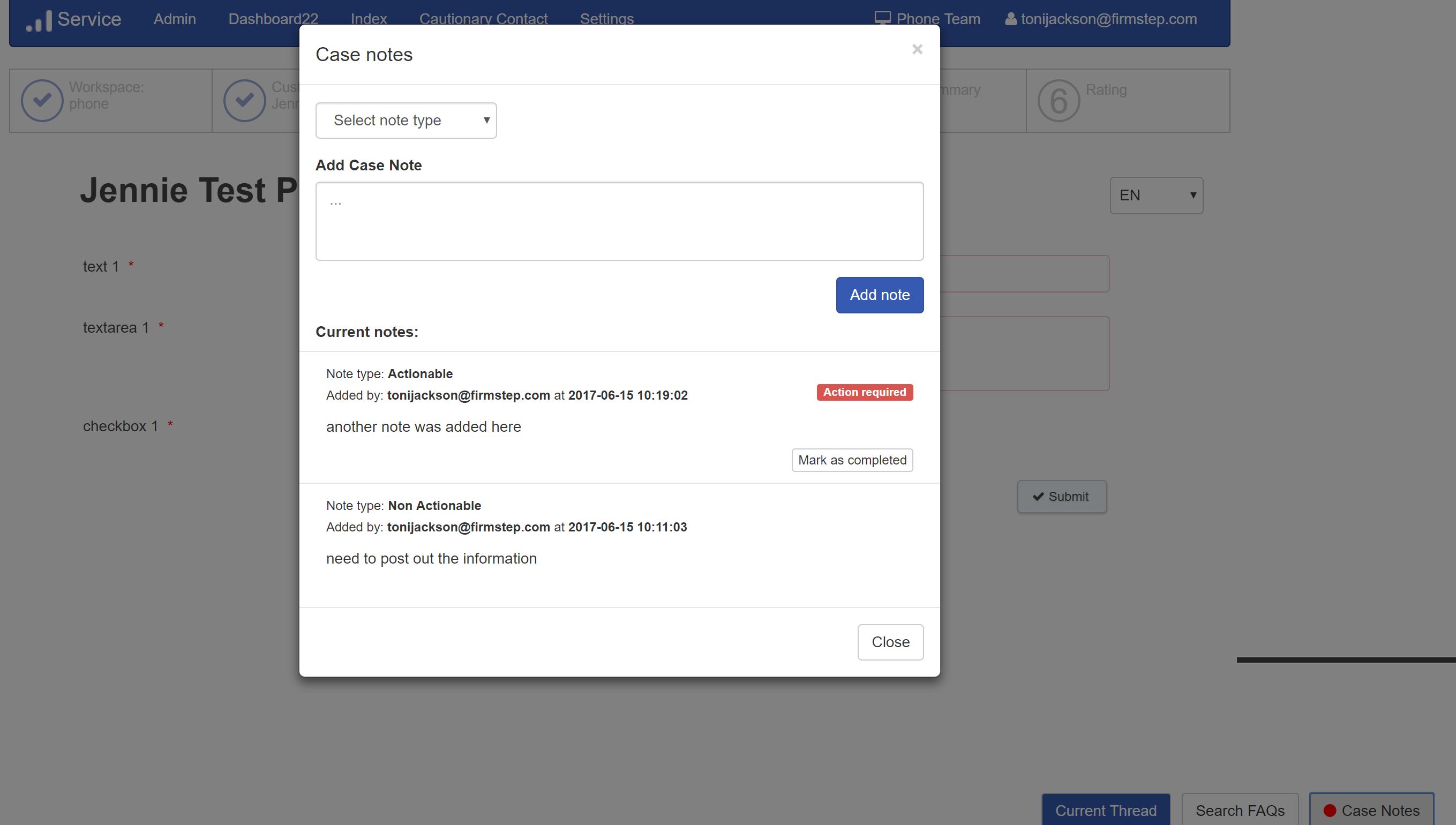 Case Notes | Granicus Support