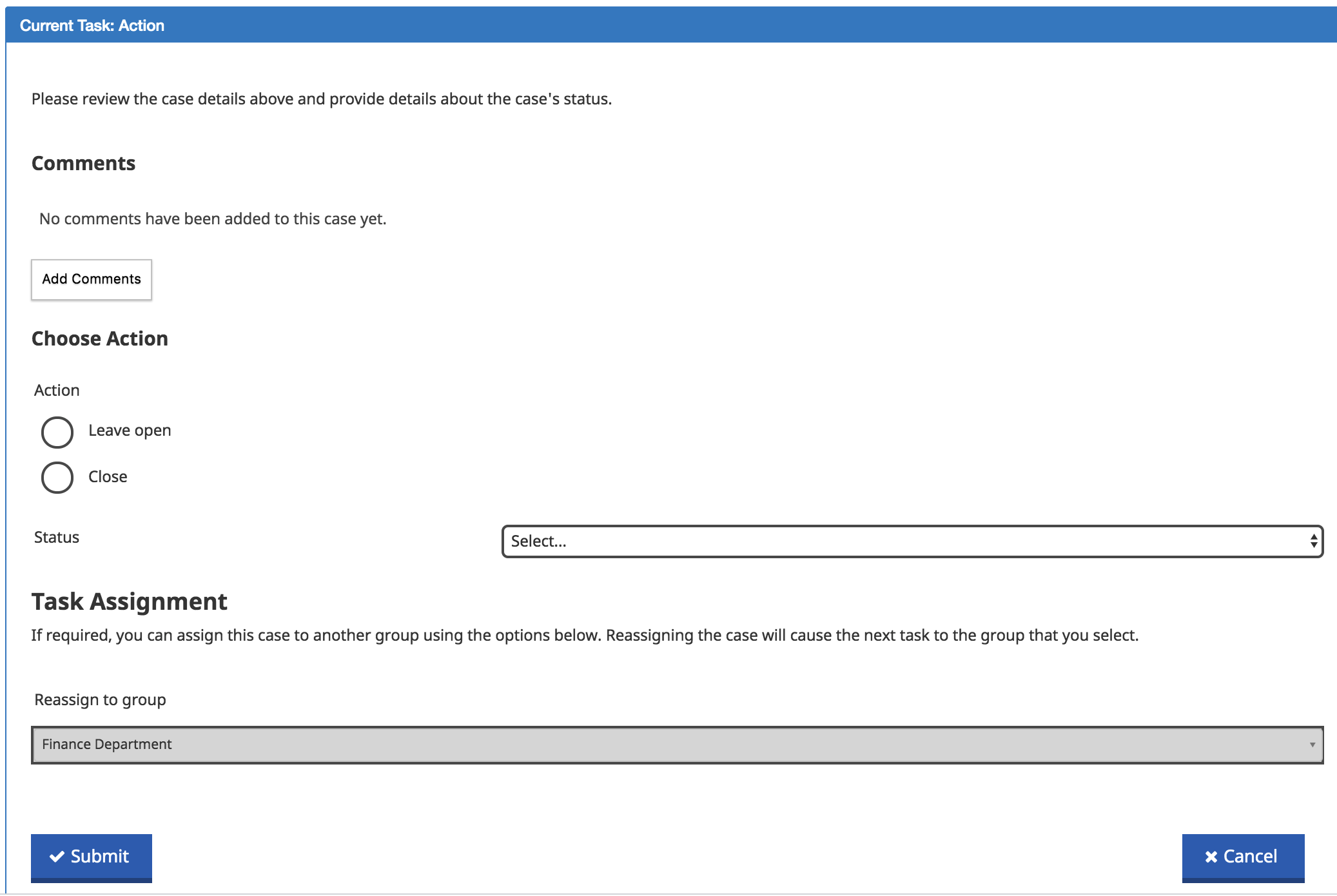 How to process a case in Dashboard | Granicus Support