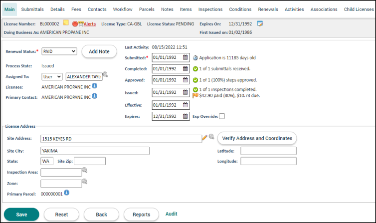 Licensing Tabs | Granicus Support