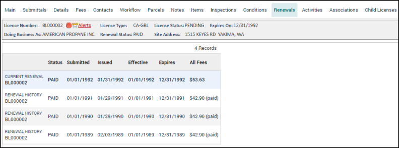 Licensing Tabs | Granicus Support