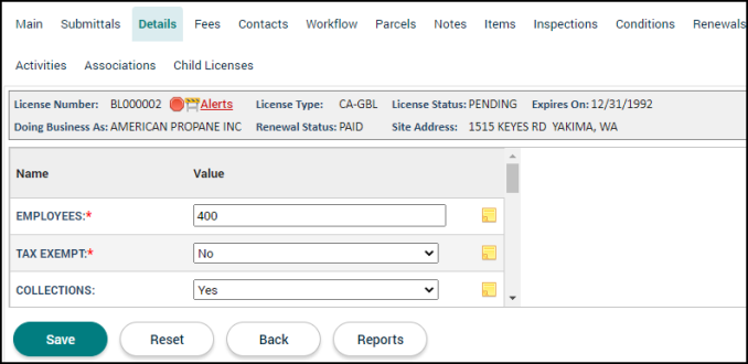 Licensing Tabs | Granicus Support