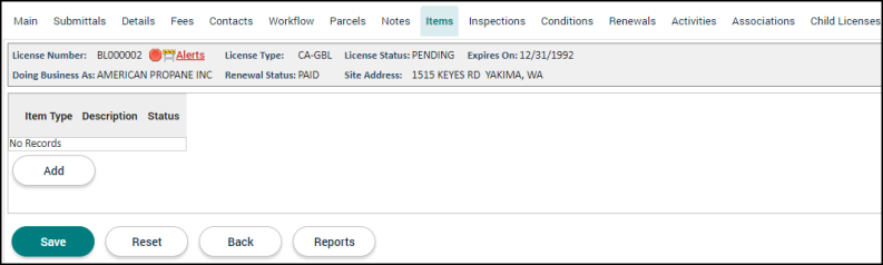 Licensing Tabs | Granicus Support