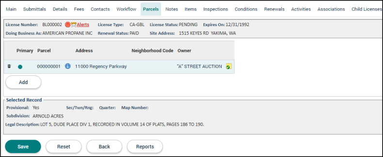 Licensing Tabs | Granicus Support