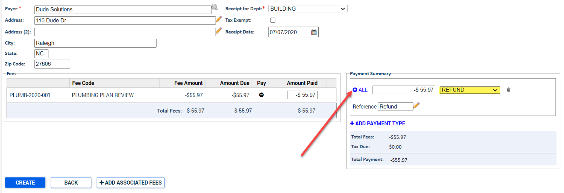 Create a Refund | Granicus Support