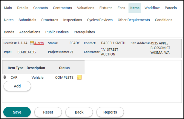 Permit Tabs | Granicus Support