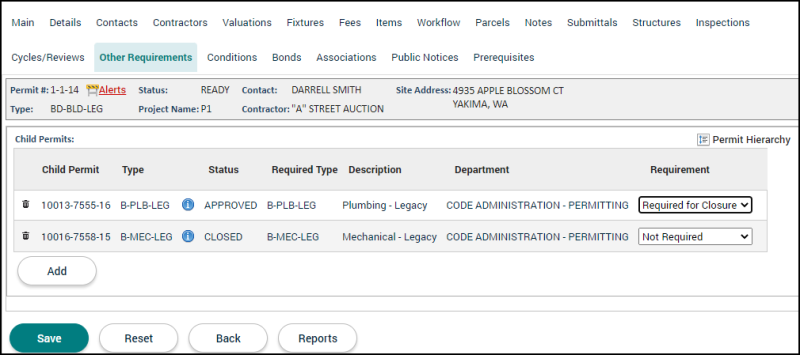 Permit Tabs | Granicus Support
