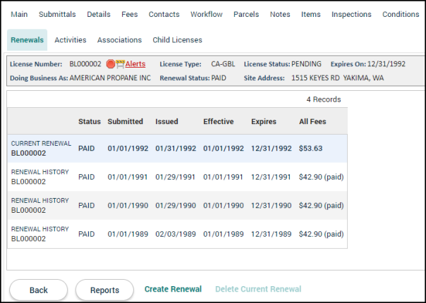 Licensing: Renewals Tab | Granicus Support
