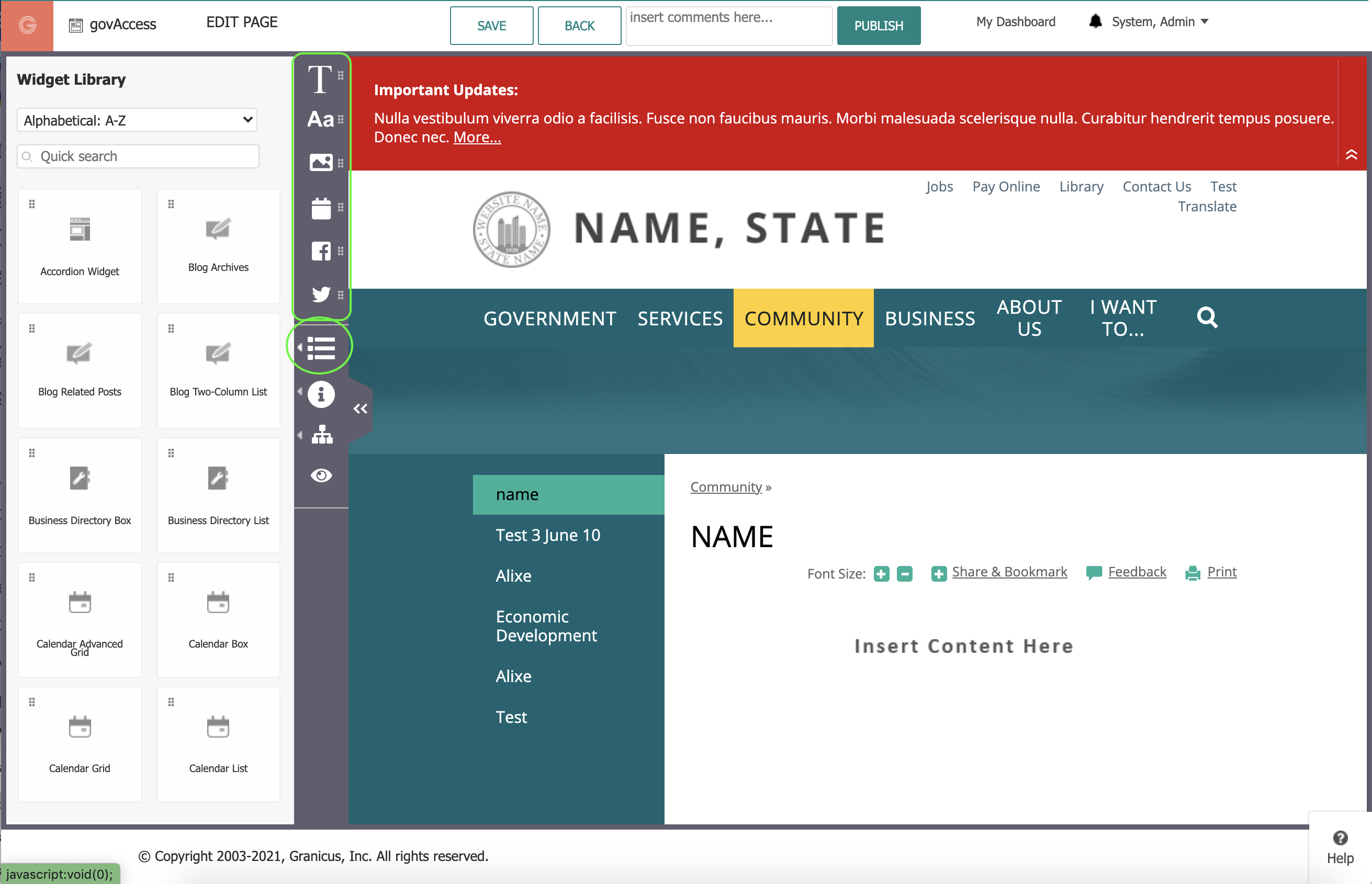How to Create a Page | Granicus Support