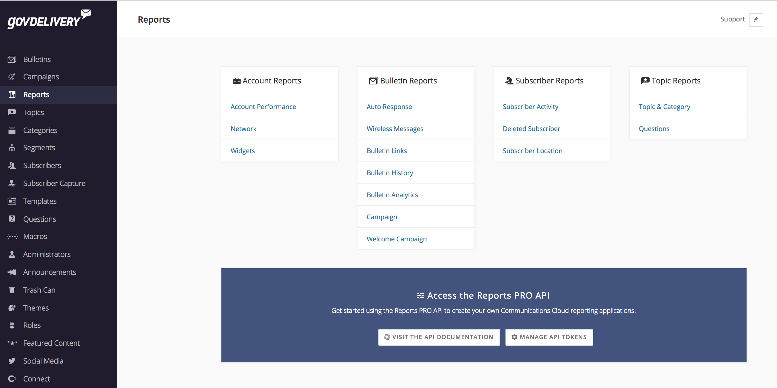 Reports Pro API | Granicus Support
