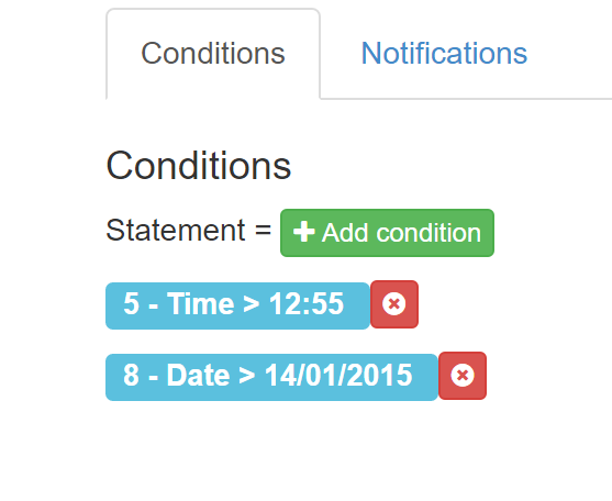 conditions for notifications