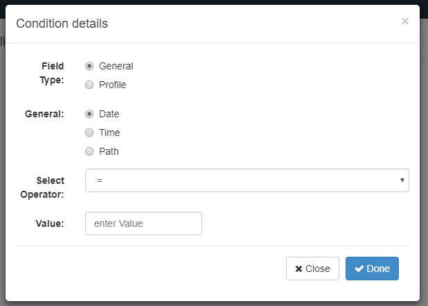 conditions for notification