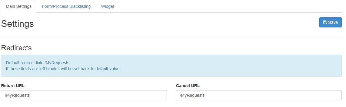 setting up redirect