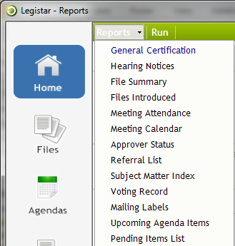 Running a Report | Granicus Support