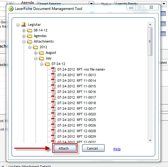 Importing Documents from Laserfiche into Legistar | Granicus Support