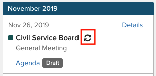 recurring meeting icon