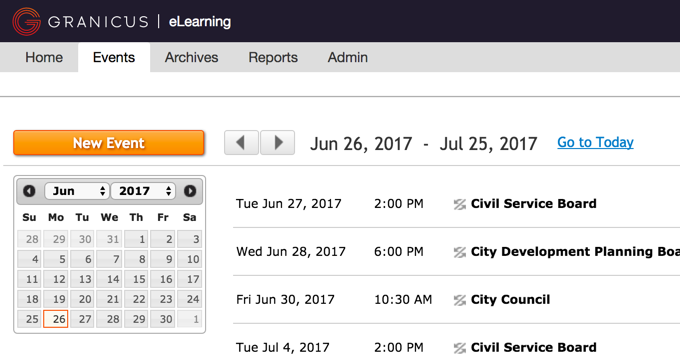 Creating an Event | Granicus Support