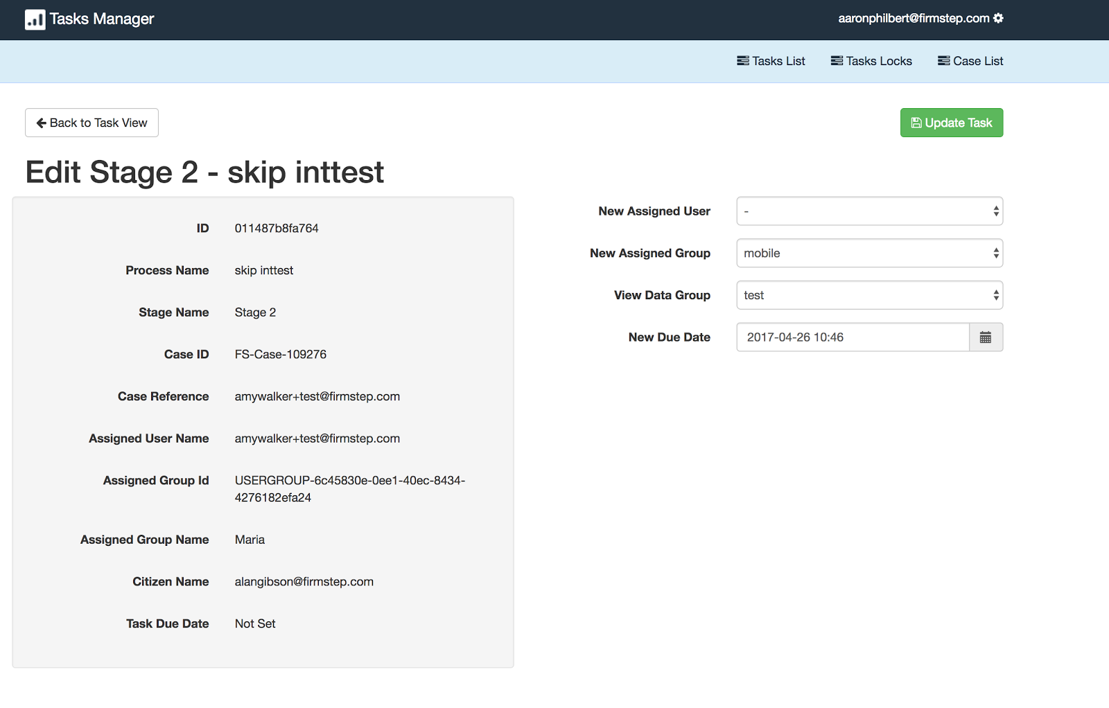 reassign tasks