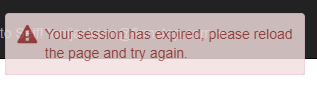 timeout message