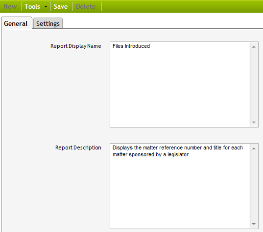 Setting Up Other General Reports | Granicus Support