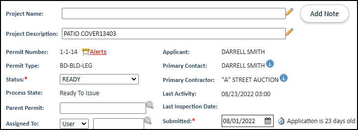 Permitting: Main Tab | Granicus Support