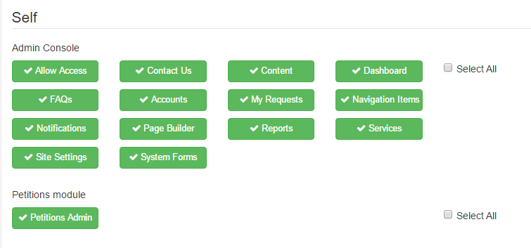 self permissions