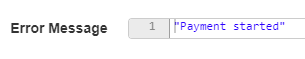 payment started