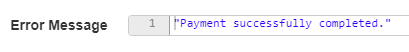 Payment completed