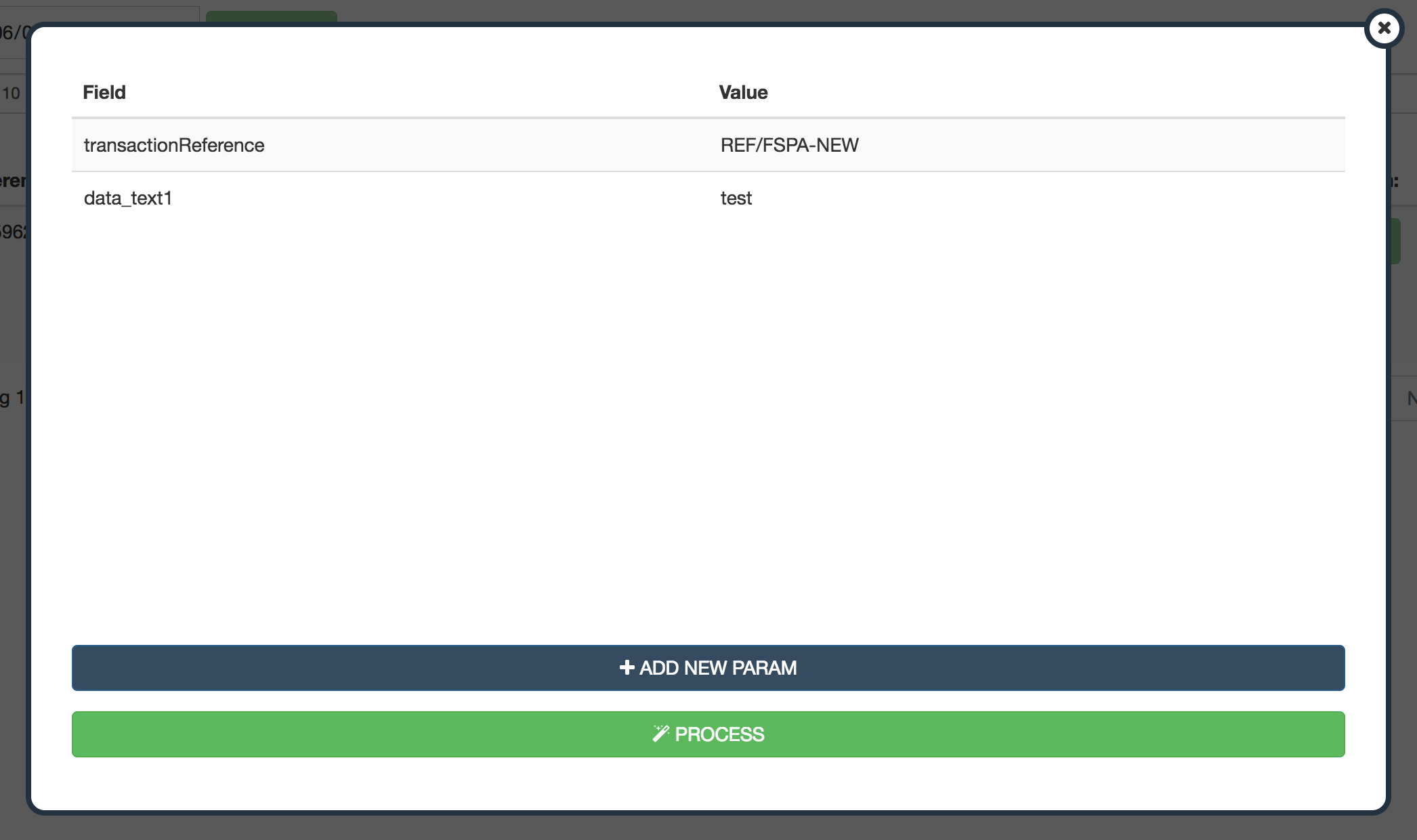 Adding parameter to process in payment admin
