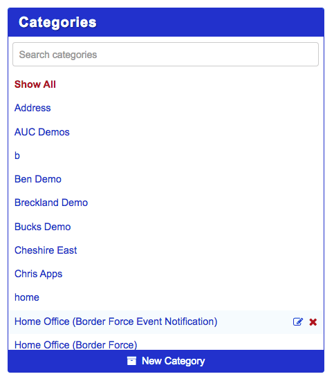 Categories