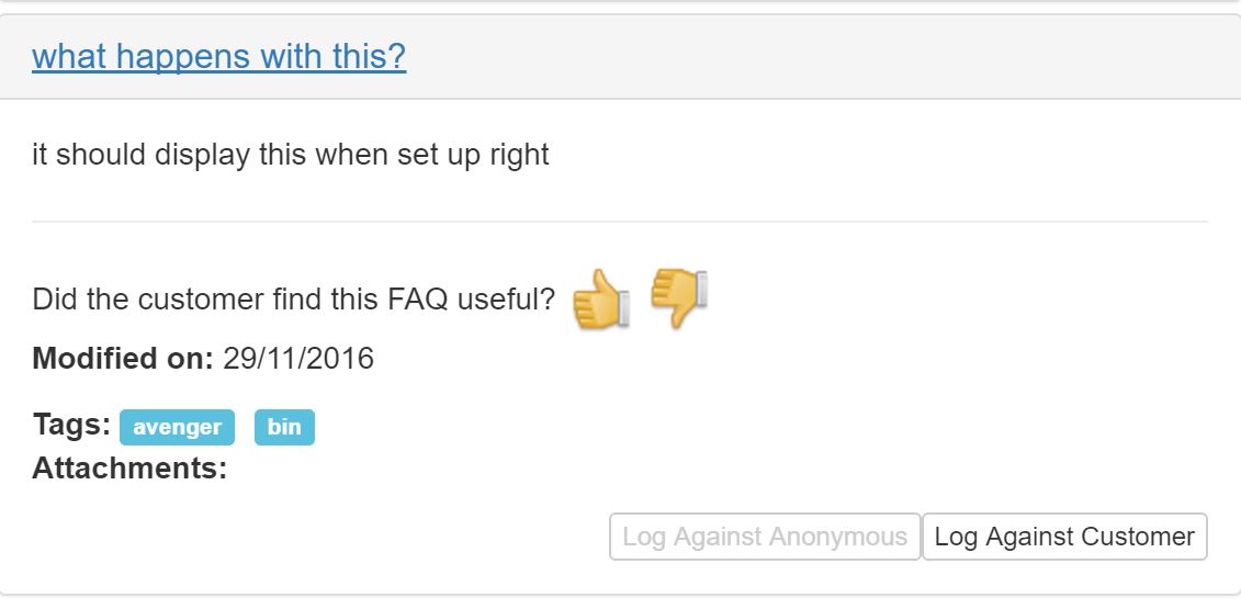 log faq