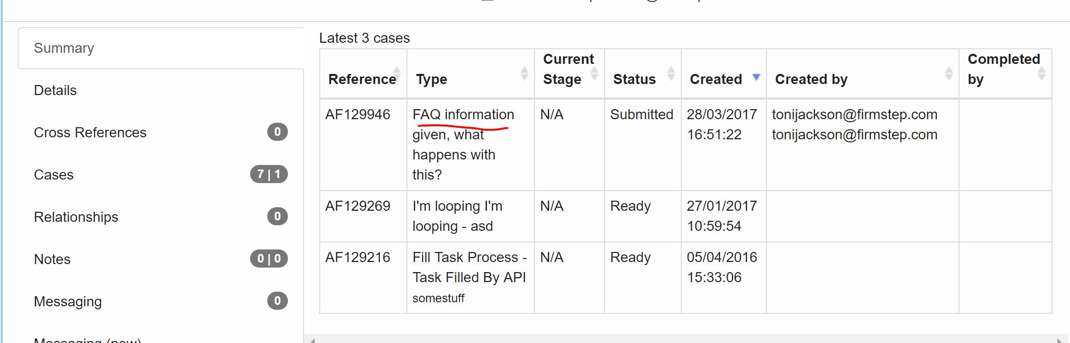 faq against customer