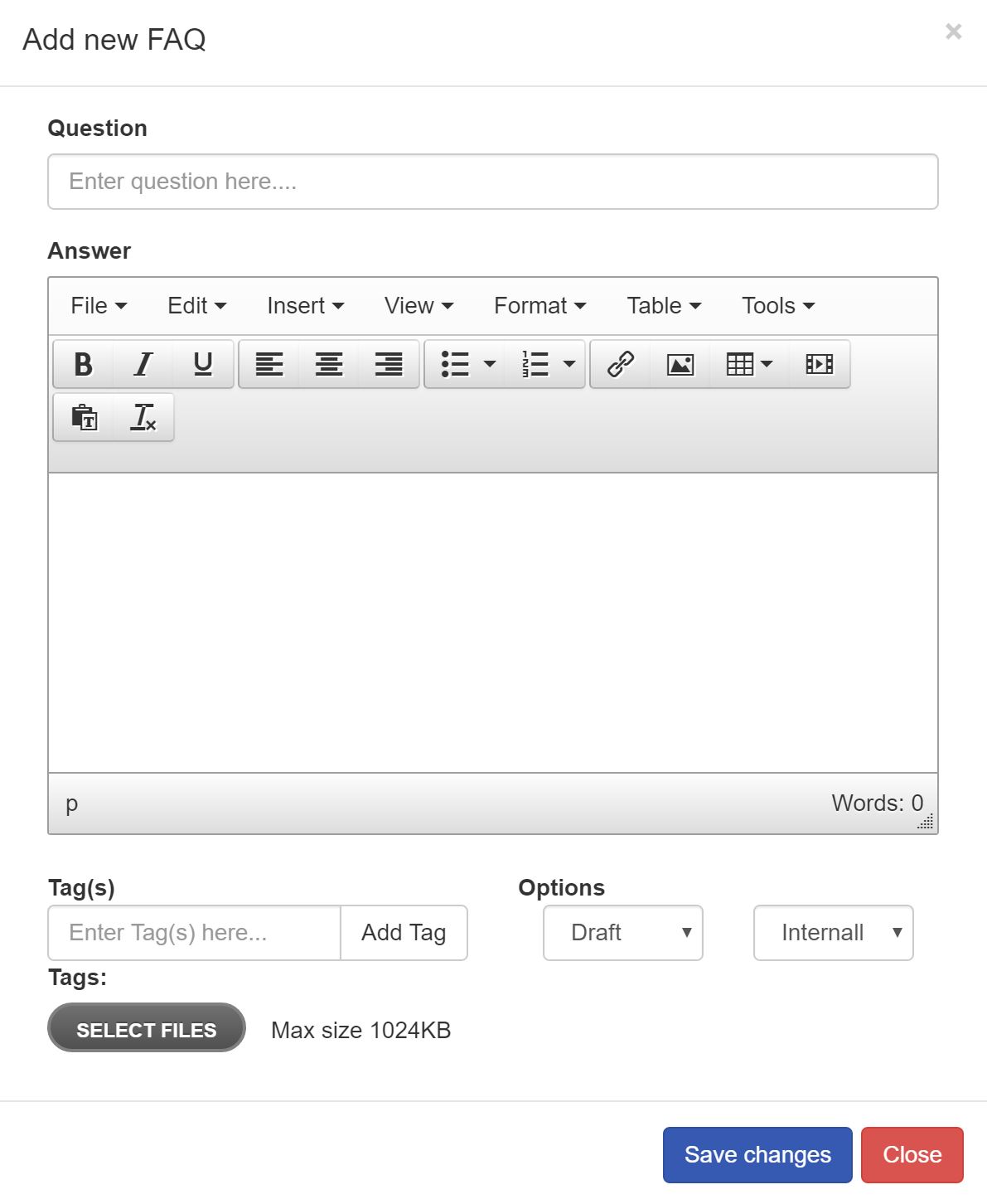 adding faq