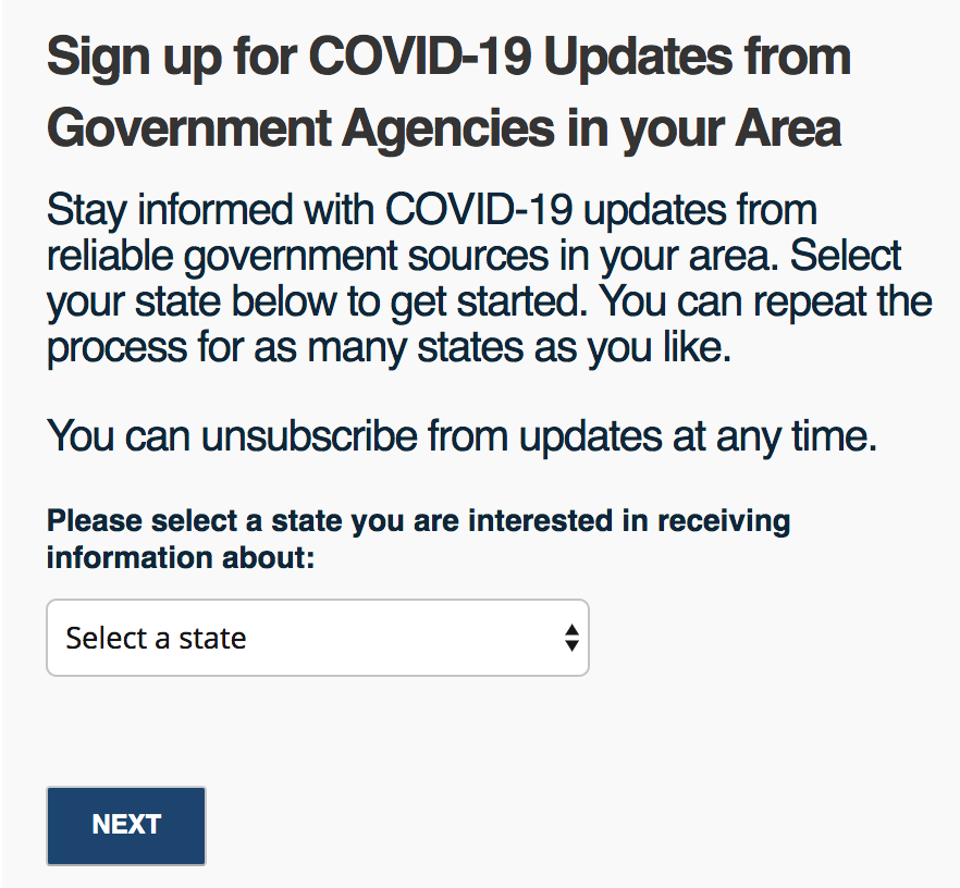 Embedded signup for state