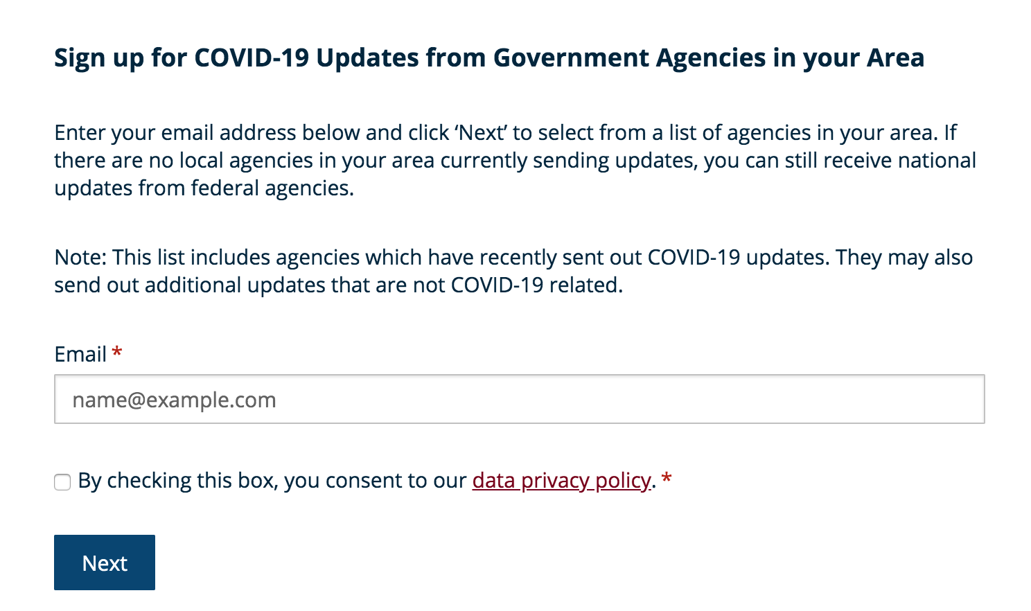 Embedded signup for state