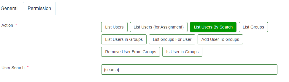 list users by search
