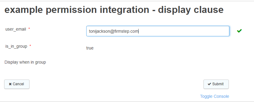 Correct permission group view
